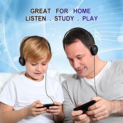 Bulk Kids Headphones – 25-Piece Classroom Audio Package for Enhanced Learning – Lightweight Adjustable On-Ear Design with Universal Device Compatibility in Sleek Black – Perfect for Engaging Group Activities and Extended Listening Comfort – Durable and Affordable Solution for Students and Adults