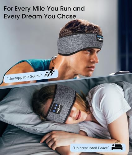 Revolutionary Bluetooth 5.4 Sleep Mask Headphones with Superior HD Sound Quality – Ultimate Comfort Music Headband Perfect for Travel, Yoga, and Running – Exceptional Gift Option for All, Featuring Unmatched Compatibility for an Elevated Listening Experience
