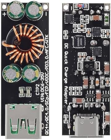 Revolutionary 60 W DC to USB Type-C Power Adapter – Ultimate Fast Charging Solution with PD 3.0 & QC 4.0 Support – Versatile Step-Down Converter for 12 V & 24 V Systems – Essential Charging Module for Smartphones, Tablets, and Laptops – Compact, Durable Design Perfect for Mobile Professionals and Travelers
