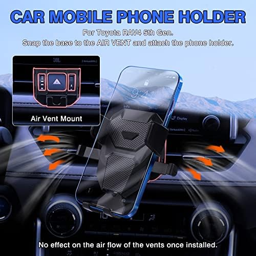 Nissan Rogue & Murano Custom Cell Phone Holder: Adjustable Dashboard & Vent Mount for 2014-2023 Models – Hands-Free Convenience & Optimal Viewing Angle for Safe Driving