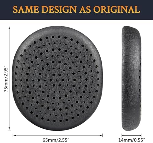 Upgrade Your Logitech H800 Wireless Headphones with SOULWIT Premium Replacement Earpads – Luxurious Protein Leather & High-Density Foam for Enhanced Comfort and Noise Isolation – Effortless Installation and Sleek Black Aesthetic