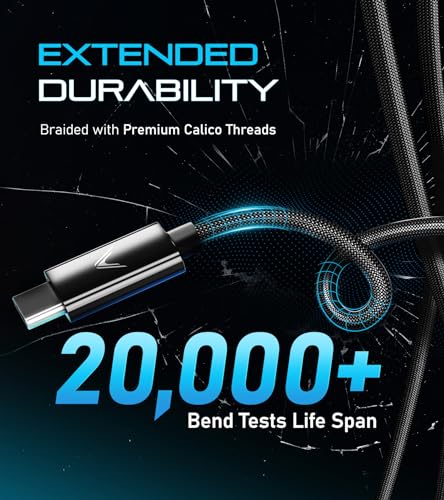 Futurizta Tech® Zeus-X Ultra-Compact USB-C to USB-C Cable – 2-Pack (0.33 ft/0.1 m) – 60 W High-Speed Charging & Data Transfer Cable for Samsung, Google Pixel, i Pad Pro, DAC & SSD – Quick Charge 3.0/4.0 Compatible, Durable & Portable Charging Solution for On-the-Go Users