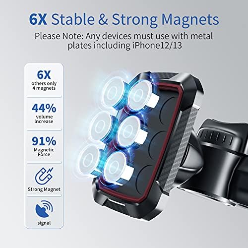 Revolutionary OQTIQ Magnetic CD Slot Phone Mount for Effortless Smartphone Access – Six Ultra-Strong Magnets for i Phone, Samsung Galaxy, LG & More – Hands-Free Convenience with 360° Rotation for Optimal Viewing Angles – Compact Design for Any Vehicle Interior – Elevate Your Driving Safety and Experience
