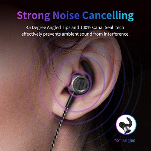 Premium Noise Cancelling Wired Earbuds for Kids & Adults – Enhanced Gaming Headset with Microphone & Case for Xbox One, Samsung Galaxy, Android, i Phone – Extra Bass for Workout, Sleep & Sports – Ultimate Comfort & Durability