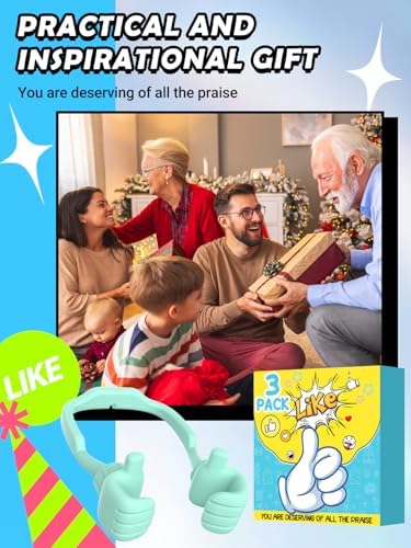 Cell Phone Holder Thumbs Up Lazy Phone Stand: 3 Pack Graduation Gifts for Teen Boys Him Kids 2025 Phone Stand for Desk Back to School Supplies Gifts for Men Birthday Funny Cool Gadgets Stuff Ideas – Enhanced Compatibility and Speed