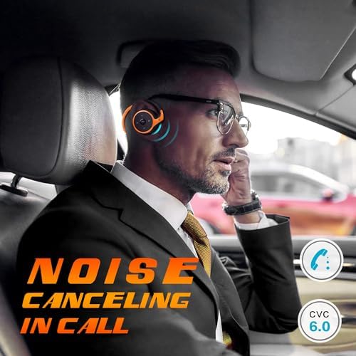 Compact Sports Bluetooth Headphones – Ergonomic Wrap-Around Wireless Earphones with Built-In Microphone, Exceptional Sound Quality, 12-Hour Battery Life, Foldable Design for Easy Portability, Perfect for Active Lifestyles – Black