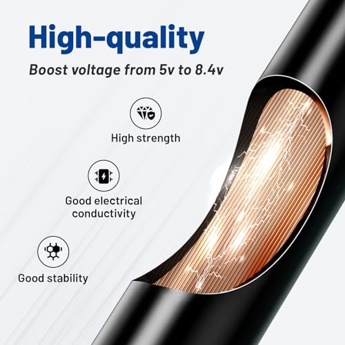 Anina 2 PCS Premium Power Cord for UPFOX Handheld Vacuum – USB to DC Fast Charging Cable with LED Status Indicator, 3.3 ft Length, High-Conductivity Pure Copper for Optimal Performance – Essential Accessory for Effortless Cleaning and Quick Recharges Across All UPFOX Models