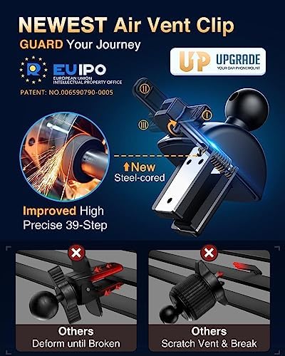 VANMASS 2025 Premium Car Phone Holder – Unmatched 85+ LBS Suction Power for Secure Hands-Free Navigation | Universal Compatibility with i Phone 16 Pro Max, 15, 14, 13 & Android Devices | Versatile Windshield, Dashboard & Air Vent Mount for Maximum Convenience | Durable Design Ensures Safe Driving Experience