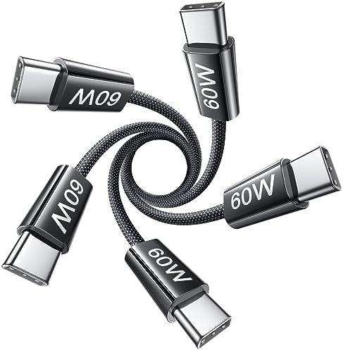 LISEN USB C to USB C Cable 5-Pack – Premium Fast Charging Solution with 60 W Power Delivery, Versatile Lengths (3.3 FT, 6.6 FT, 10 FT) for i Phone 16, i Pad Mini 6/Pro, Mac Book Pro 2020 & Samsung S23 – Durable, High-Speed Connectivity for All Your Devices