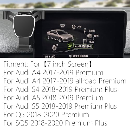 Premium Car Phone Holder for Audi A4 (2017-2019), A5 (2018-2019), Q5 (2018-2020) – 8.3-Inch Screen Mobile Mount for Seamless Navigation and Secure Device Storage – Stylish Interior Accessory for Enhanced Driving Experience and Compatibility with All Smartphones
