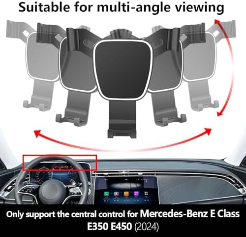Premium Car Phone Holder for 2024-2025 Mercedes-Benz E-Class E350 E450 – Sleek Dashboard Mount for Safe Navigation & Hands-Free Use – Enhanced Stability and Aesthetic Integration for Ultimate Driving Experience