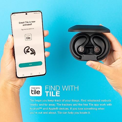 JLab JBuds Air Sport True Wireless Bluetooth Earbuds – IP66 Sweat-Resistant with 30-Hour Playtime, Class 1 Bluetooth 5.0, and Customizable EQ Sound Modes for Ultimate Workout Performance and Daily Listening
