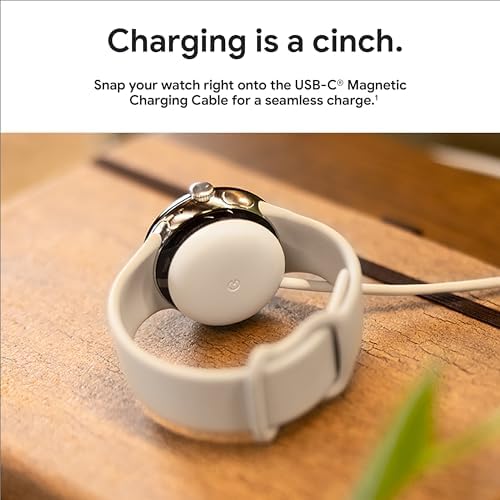 Google Pixel Watch Magnetic Charging Cable – Rapid Charge Solution for Seamless Smartwatch Experience, US/CA Compatible, Durable Design, 1-Meter Length for Ultimate Portability, Effortless Magnetic Connection for Enhanced Compatibility and Efficiency