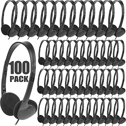Vibrant 20-Pack Adjustable Classroom Headphones – Premium Wired Earphones for Enhanced Learning Engagement | Ideal for Schools, Libraries & Home Use | Durable, Comfortable Fit in a Colorful Variety for All Ages