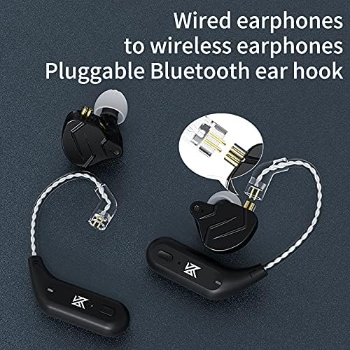 KZ AZ09 Bluetooth 5.2 IEM Adapter – Seamlessly Convert Your KZ Earbuds to Wireless with Advanced Audio Fidelity, Extended Battery Life, and Comfortable Ergonomic Design for Unmatched Mobility and Compatibility with Multiple Models
