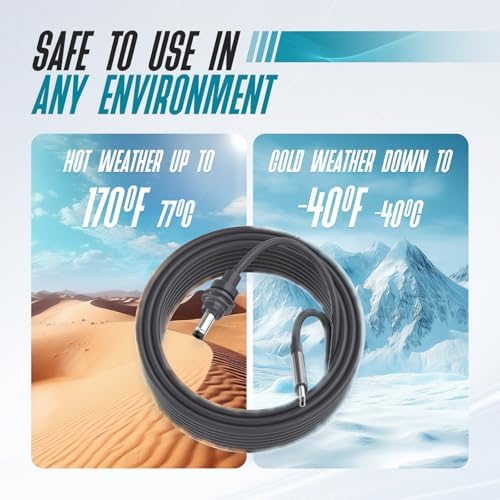 Starlink Mini USB-C to DC Power Cable – 18 AWG 100 W Waterproof Charging Solution, 5 M Length for Optimal Device Compatibility and Fast Performance, Ideal for 65 W+ PD Sources, Durable and Weather-Resistant Design for Reliable Outdoor Use