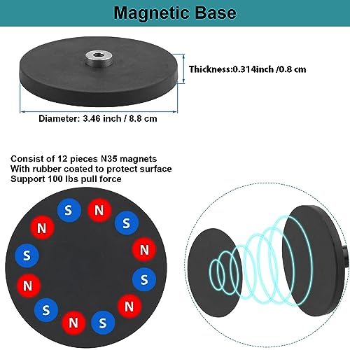 Heavy-Duty Magnetic Phone Holder for Trucks, Tractors, and Boats – Universal 360° Adjustable Mount for Smartphones (3.5-7.5″) – Secure Grip for Safe Navigation and Hands-Free Use