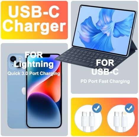 i GENJUN 4 Pack USB C Fast Charger Block – 20 W Power Delivery 3.0 Wall Adapter for i Phone 16/15/14, Galaxy & Pixel – Portable Type C Power Adapter for Air Pods Pro – Compact Travel Essential with Superior Speed and Compatibility