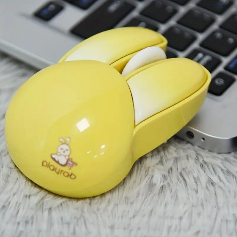 Adorable Pink Wireless Bunny Mouse – Lightweight, Silent Optical Mouse for PC, Laptop & Mac – Perfect Gift for Kids & Kawaii Lovers – Stylish & Portable USB Cordless Mice for Effortless Navigation