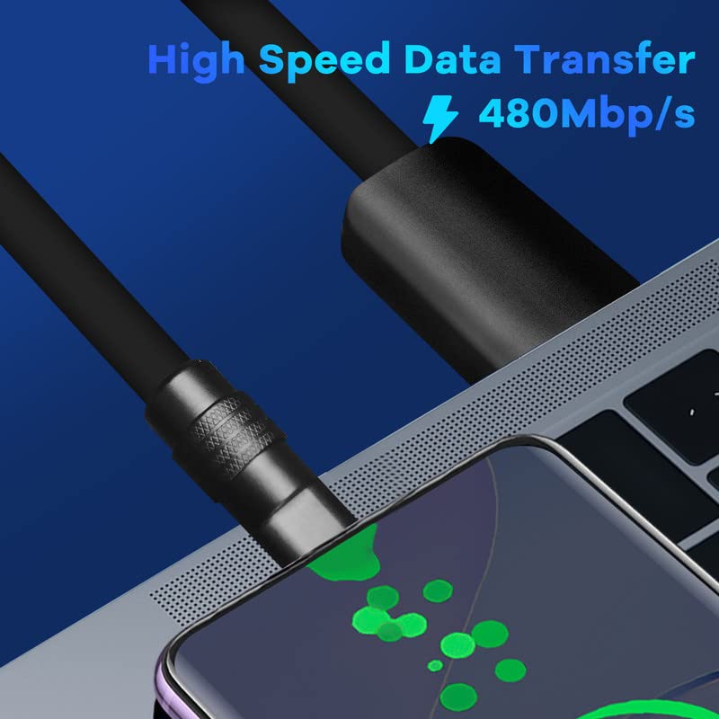 Revolutionary 8.5 FT Samurai Edition USB-C Cable – Ultra-Durable Black Chubby Design for 240 W Fast Charging, Perfectly Compatible with i Phone 16/15, i Pad, Mac Book & Galaxy Series, Stylish Silicone Build for Everyday Reliability and Optimal Performance
