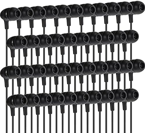 Macarrie 200 Pack Wired Earbuds – Vibrant Classroom & Office Headphones with 3.5 mm Compatibility – Individually Bagged for Hygiene & Seamless Distribution – Lightweight & Durable Design for All-Day Comfort – Ideal for Lectures, Music Listening, and Conference Calls