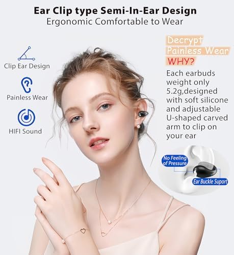 Lightweight Waterproof Bone Conduction Bluetooth Earbuds – Open-Ear Sports Headphones with Smart Digital Display for Optimal Performance and Comfort – Ideal for Running, Cycling, and Active Lifestyles (Black)