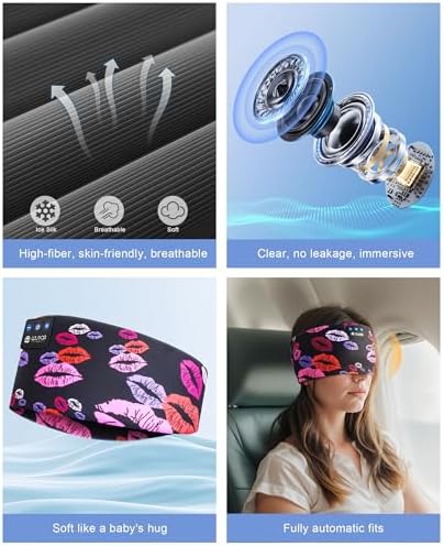 Ultimate Bluetooth 5.4 Sleep Headband Headphones – Designed for Side Sleepers, Unmatched Comfort for Active Lifestyles, Superior Sound Quality, Ergonomic Fit for Enhanced Relaxation, Ideal Tech Gift for Music and Podcast Enthusiasts