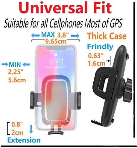 Enhanced Universal Car Cup Holder & Air Vent Phone Mount – Adjustable Long Arm Holder for All Smartphones Including i Phone 13 Pro Max & Samsung S22 Ultra – Ultimate Stability and Convenience for Safe Driving Navigation