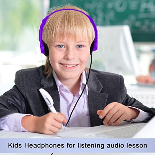 Yunsailing 30-Pack Classroom Headphones – Lightweight & Durable On-Ear Headsets with 3.5 mm Jack for Engaging Learning – Cheerful Light Yellow Color for Students and Teachers in Educational Settings