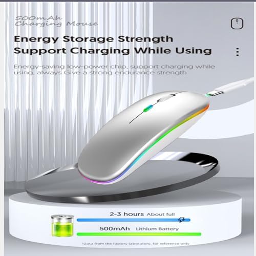 Seamless Productivity with 3 Pack Rosy Glow Red Wireless Bluetooth Mouse – Rechargeable, Silent, and Slim Dual Mode Mice for Laptop, Desktop, i Pad, and Mac – Perfect for On-the-Go Professionals and Students