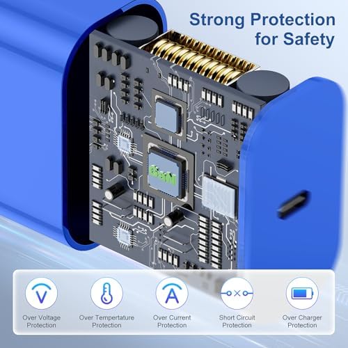 Lightning-Fast 20 W Apple Charger with MFi Certification – 6 ft USB-C to Lightning Cable Included for i Phone 14 Pro Max/14/13 Pro/12 Mini/12/11 & i Pad Air – Compact Power Block for Ultimate Portability and Rapid Charging Efficiency