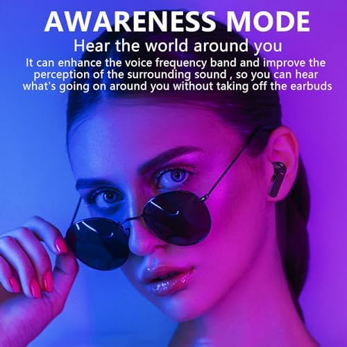 Wireless Blue Noise Cancelling Earbuds for Sleep – Advanced Active Noise Reduction Bluetooth Earphones for Ultimate Relaxation, Ergonomic Design for Comfort and Focus, Long Battery Life for Continuous Listening, Ideal for Travel and Daily Use