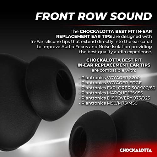 Upgrade Your Listening Experience: Premium Silicone Eartips for Plantronics Voyager 3200/Edge – Left Ear Small (3 Pack) – Enhanced Noise Isolation and Comfort for Seamless Communication and Audio Clarity
