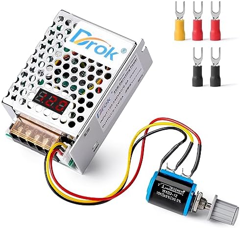 DROK 24 V Adjustable Power Supply – High-Efficiency AC to DC Converter for Reliable Power Delivery, 20 A 480 W Regulated Adapter Perfect for Computer Labs and Versatile Electronic Applications, Adjustable 5 V to 24 V Voltage Transformer for Enhanced Performance and Compatibility