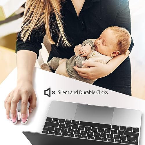 Adorable Pink Cat Wireless Silent Mouse – 2.4 GHz Plug and Play Optical Companion for Laptop & PC – Compact, Noise-Free Design Perfect for Home, Office, and Study Sessions – Cute Cat-Themed USB Nano Receiver Included