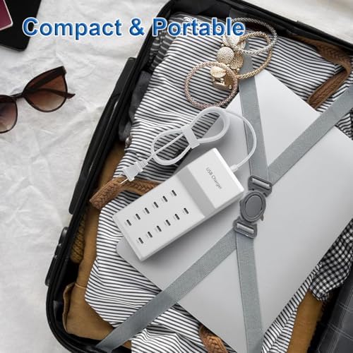 50 W High-Speed USB Charging Station with 12 Type-C Ports – Ultimate Multi-Device Power Hub for i Phone 13/14/15/16, Tablets, Smartwatches, and More – Fast, Efficient, and Safe Charging Solution for Home, Office, and Travel