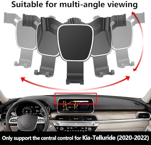 Kia Telluride Center Console Phone Holder – Premium Organizer for 2020-2022 Models, Enhancing Navigation & Driving Safety, Effortless Installation & Adjustable Viewing Angles, Stylish Auto Accessory for Mobile Devices