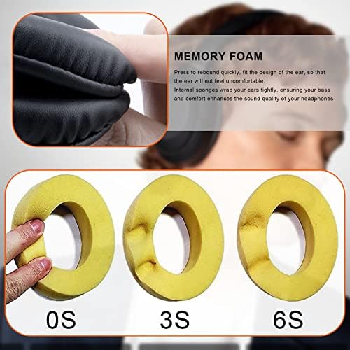 Upgrade Your JBL E55 BT Headsets with Premium Memory Foam Earpads – Unmatched Comfort & Noise Isolation for Enhanced Listening Experience (Black)