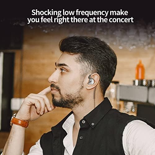 Premium CCA CRA Wired Earbuds – Advanced Dynamic Driver IEM for Unmatched Clarity and Rich Deep Bass – Customizable Detachable 2-Pin Cable – Lightweight Ergonomic In-Ear Headphones with 3.5 mm Compatibility – Ideal for Audiophiles and Everyday Users Seeking Superior Sound Quality