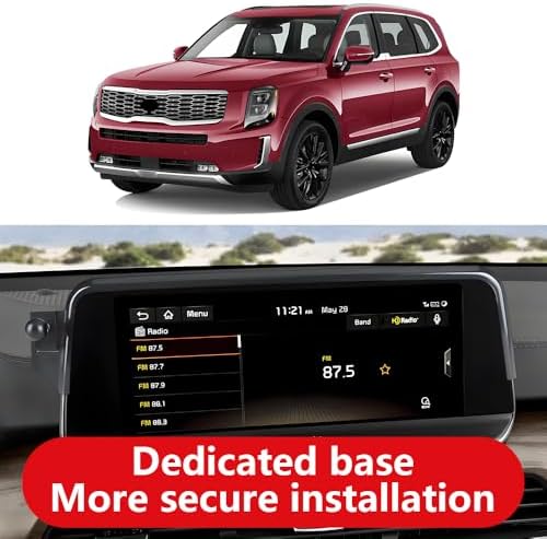 Kia Telluride Center Console Phone Holder – Premium Organizer for 2020-2022 Models, Enhancing Navigation & Driving Safety, Effortless Installation & Adjustable Viewing Angles, Stylish Auto Accessory for Mobile Devices