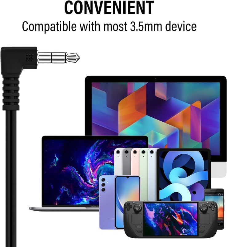 Maeline 20-Pack Tangle-Free Stereo Earbuds – Premium Wired Headphones for K-12 Classrooms, Libraries, Travel, and Fitness – High-Fidelity 3.5 mm Compatibility for Phones, Tablets, and Laptops – Sleek Jet Black Design for Ultimate Convenience and Storage Efficiency