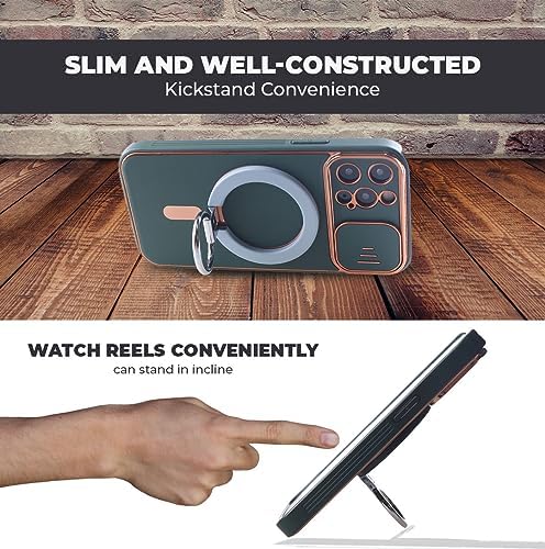 Magnetic Phone Ring Stand Holder Cell Phone Ring Holder 360 Degree Rotation Finger Ring Grip Adjustable Kickstand & Magnet Wireless Charging for iPhone 14 Plus 13 12 Pro Max Mini Accessories – White – Enhanced Compatibility and Speed