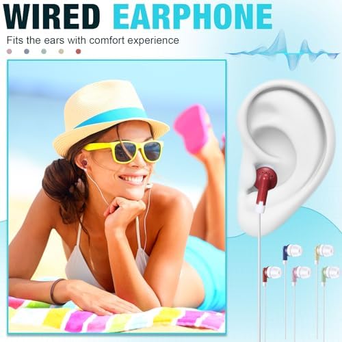 Vibrant 100 Pack Kids Wired Earbuds – Reliable Multicolor Earphones for Enhanced Classroom, Library, and Museum Learning – Lightweight, Durable Design with Superior Sound Quality for Engaging Educational Experiences