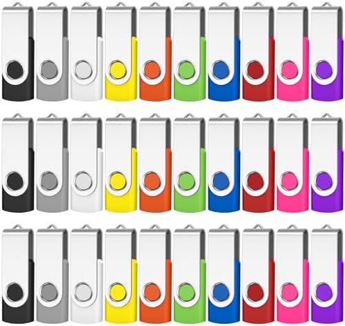 Vibrant 10-Pack 512 MB Swivel USB Flash Drives – Portable Memory Sticks for Effortless Data Storage, Durable Design with Mixed Colors for Easy Identification – Perfect for Students and Professionals on the Go!
