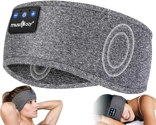 MUSICOZY Bluetooth 5.4 Sleep Headband Headphones – Ultimate Wireless Comfort for Sleep, Workouts, and Travel – The Perfect Gift for Active Lifestyles with Rapid Pairing and Sweatproof Design