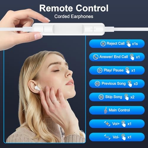 Premium USB-C Wired Earbuds for Samsung Galaxy S Series & i Phone 16 – Unrivaled Sound Clarity, Ergonomic Comfort, and Extensive Device Compatibility – Dual Pack for Enhanced Listening Experience