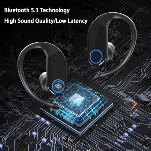 Premium Bluetooth 5.3 Wireless Earbuds with Charging Case – Unmatched 48-Hour Playtime, Immersive Deep Bass Audio, and Rugged IPX6 Waterproof Design – Ideal for Active Lifestyles and Effortless Compatibility with TV, Phone, and Laptop