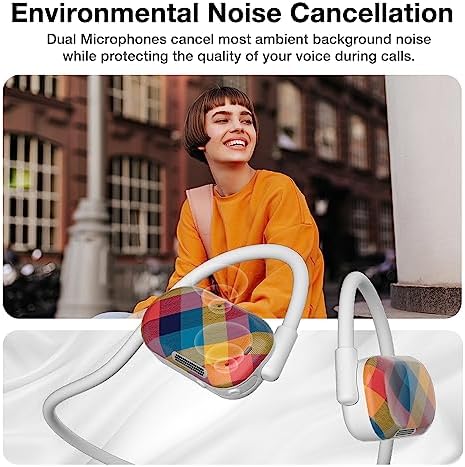 Purity Air Open Ear Headphones – Advanced True Air Conduction Wireless Bluetooth Earbuds with Dual Mic for Clear Calls – Ergonomic, Sweat-Resistant Design for Active Lifestyles – Compatible with i Phone & Android – Ultimate Comfort and Audio Awareness