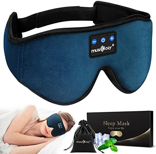 Ultimate Bluetooth Sleep Mask with High-Definition Sound: Perfect for Side Sleepers Seeking Unmatched Comfort and Entertainment – Experience Enhanced Connectivity, Crisp Audio, and Stylish Relaxation for Restful Nights and Mindful Moments – Ideal Gift for Music Lovers and Meditative Souls