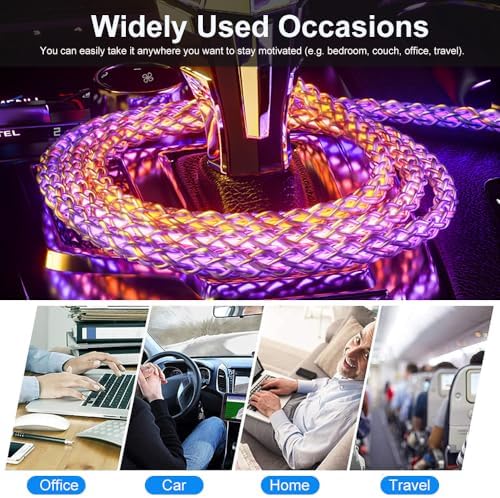 RGB LED Lightning Charger Cable for i Phone – 4.9 ft MFi Certified Fast Charging Data Cord with Unique Color Gradual Light-Up Feature for i Phone 14/13/12/11 Pro Max/XR/XS/X/8/7/6 Plus/SE & i Pad – Durable, Stylish, and Efficient Charging Solution